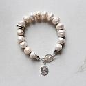 Edison Fresh Water Pearls with CZ charm - The Brynna Bracelet