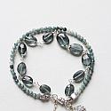 Faceted Blue Quartz and Grandidierite Beaded Bracelet - The Kitson Bracelet