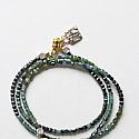 Blue/Green Tourmaline Wrap  Bracelet - The Choose Joy Bracelet