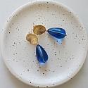 Jewel Tone Lucite Drops with Post Style Earrings - The Audrey Earrings