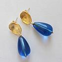 Jewel Tone Lucite Drops with Post Style Earrings - The Audrey Earrings