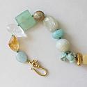 Citrine, Aqua Chalcedony, Amazonite, Clear Quartz Bracelet - The Southport Bracelet