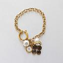 Gold Plate Charm Bracelet - The Lindy Bracelet