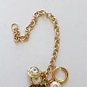 Gold Plate Charm Bracelet - The Lindy Bracelet