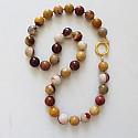 Statement Necklace - Choose your Stone - Labradorite, Carnelian, Blue Opal, Mookaite, Green Jade, or Rhodonite