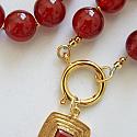 Statement Necklace - Choose your Stone - Labradorite, Carnelian, Blue Opal, Mookaite, Green Jade, or Rhodonite