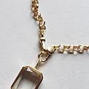 Gold Plate Locket Necklace - The Lila Necklace