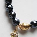 Mystic Titanium Black Onyx Stretch Bracelet - The Moon and Stars Bracelet
