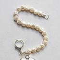Glass Pearl and Heart Charm Bracelet - The Carry your Heart Bracelet