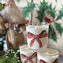 RED BOW Hand Poured Soy Holiday Candle