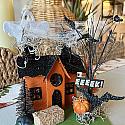 Putz Style Spooky Halloween House