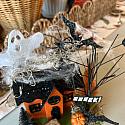 Putz Style Spooky Halloween House