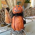 Falloween Clay Pumpkin w/Tree