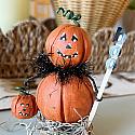 Falloween Handmade Pumpkins
