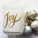 JOY Hand Poured Soy Holiday Candle