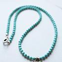 Turquoise and Simple Medallion Necklace - The Taos Necklace