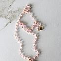 Rose Quartz and Pink Solar Quartz Pendant - The Chelsea Necklace