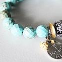 Faceted Turquoise Magnesite Bracelet - The Beach Girl Bracelet