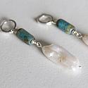 Fresh Water Pearl and Czech Glass Earrings - The Carrie Earrings