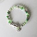 Czech Glass with St. Patrick Charm Bracelet - The Ireland Bracelet