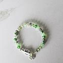 Czech Glass with St. Patrick Charm Bracelet - The Ireland Bracelet