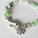 Czech Glass with St. Patrick Charm Bracelet - The Ireland Bracelet