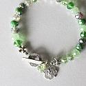 Czech Glass with St. Patrick Charm Bracelet - The Ireland Bracelet