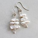 Fresh Water Biwa Pearl Earrings - The Lina Earrings