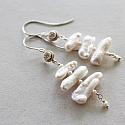 Fresh Water Biwa Pearl Earrings - The Lina Earrings
