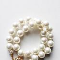 Vintage Glass Pearl Double Wrap Bracelet - The Lauren Bracelet