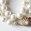 Vintage Glass Pearl Double Wrap Bracelet - The Lauren Bracelet