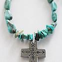 Turquoise Cross (True North) Necklace - The One Necklace