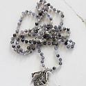 Iolite, Dumorite, and Sterling Silver Necklace - The Hummingbird Necklace