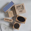 Large Alphabet, Assortment of Rubber Stamps, Christmas Rubber Stamp Box, & Clear Christmas Rubber Stamps