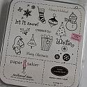 Large Alphabet, Assortment of Rubber Stamps, Christmas Rubber Stamp Box, & Clear Christmas Rubber Stamps
