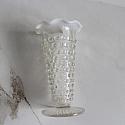 Vintage Hobnail, Milk Glass Vase