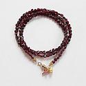 Garnet Triple Wrap Bracelet - The January Bracelet