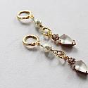 Vintage Glass and Pearl Earrings - The Ivory Earrings