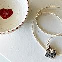 Mixed Metal Milagro Heart Necklace - The LOVE Necklace