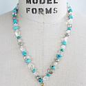 Turquoise and Mixed Gem Necklace - The December Necklace