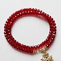 Red Czech Glass Bracelet - The Divine Light Bracelet